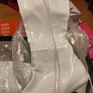 White "GoGo" Disco Boots